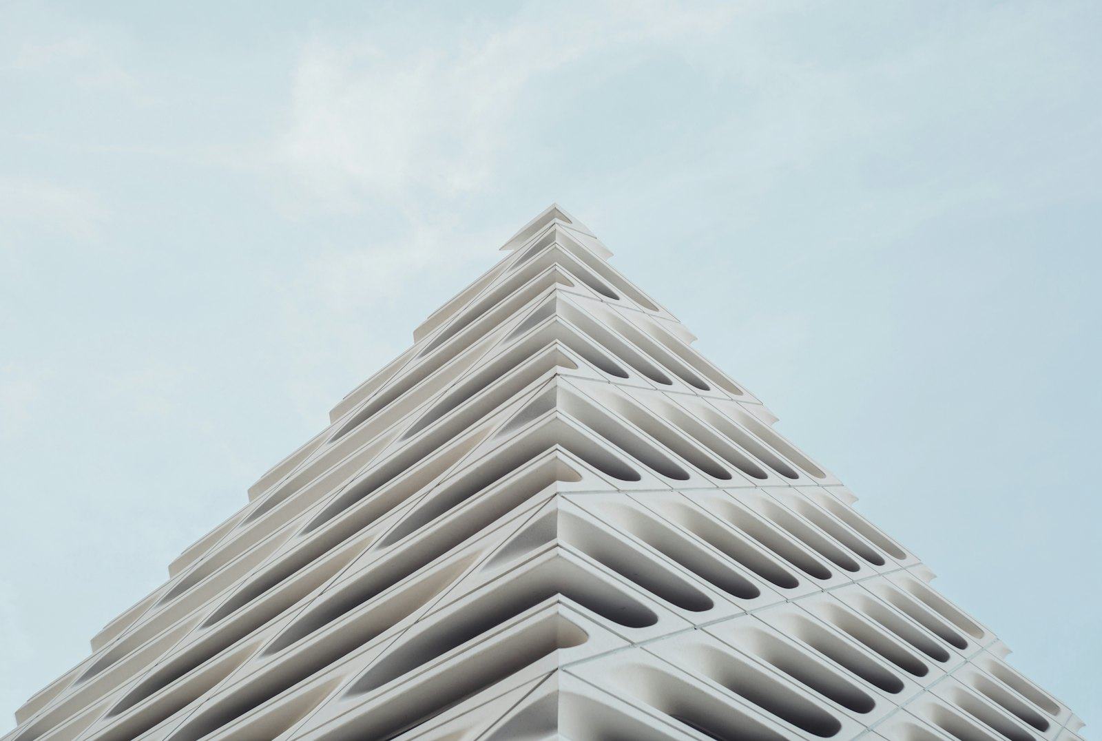 Clean architectural lines of a modern facade design study